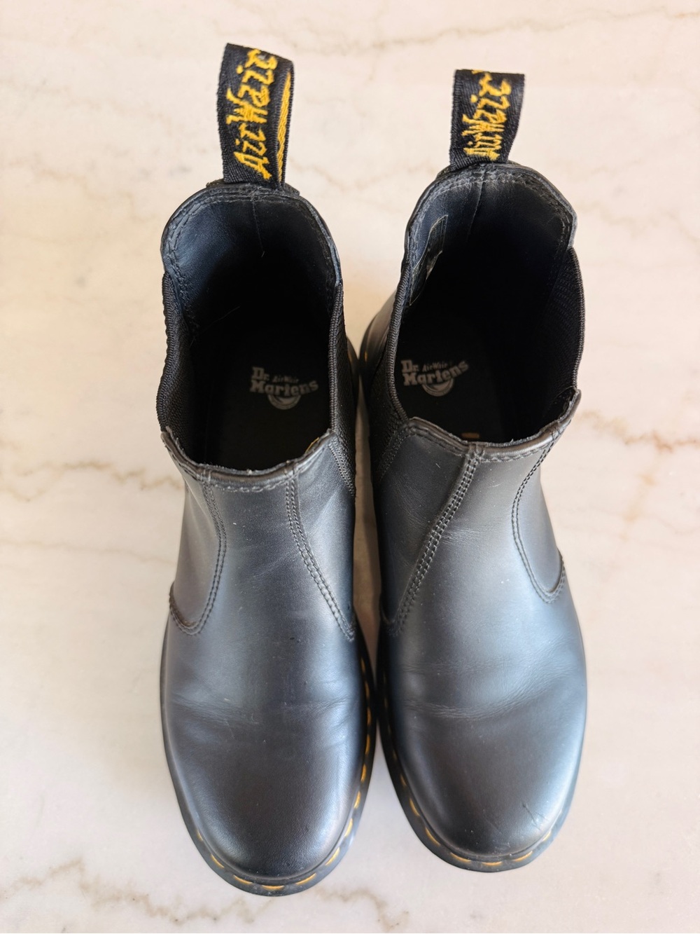 Dr. Martens Womens Black Leather Chelsea Boots - Picture 6 of 7